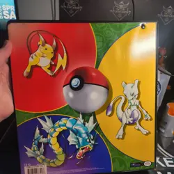 Vintage 1999 Pokemon Trading Card Game 3-ring binder.with pouches - Image 2