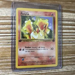 Ponyta Team Rocket 1st Edition 64/82 WOTC Pokemon Card MP - Image 1