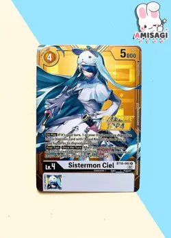 Digimon Trading Card Sistermon Ciel BT10-085 02 PROMO Karte Store Championship - Image 1