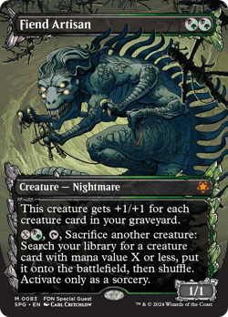 Fiend Artisan (Showcase) [Foundations Special Guests] Foil Near Mint - Image 1