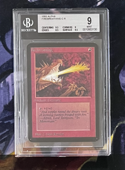 FIREBREATHING - BGS 9 - Magic: The Gathering (Alpha) - Image 1