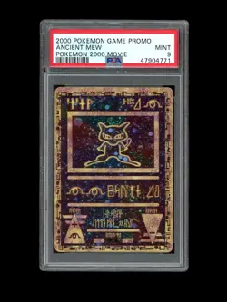Pokemon PSA 9 MINT 2000 Ancient Mew Movie Promo Holo Card - Image 1