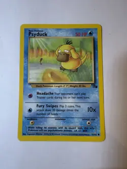 Pokemon TCG Psyduck Fossil Edition Common Card 53/62 - Image 1