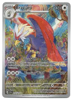 Braviary 214/191 Sv08: Surging Sparks Holo Illustration Rare NM Pokemon Card - Image 1