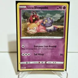 GALARIAN SLOWPOKE SWIRL COSMOS HOLO SWSH126 PROMO EVOLVING SKIES POKEMON NM/M #1 - Image 2