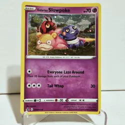 GALARIAN SLOWPOKE SWIRL COSMOS HOLO SWSH126 PROMO EVOLVING SKIES POKEMON NM/M #1 - Image 3