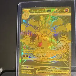 Pokemon Mega Lucario EX Full Art Holo Mega Hyper Rare Me01 188/132 Card - Image 1