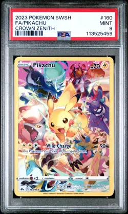 2023 Pokemon Sword And Shield Crown Zenith Pikachu #160 Crown Zenith PSA 9 - Image 1