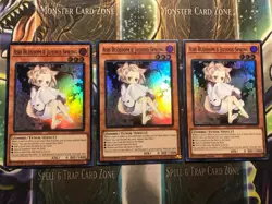 3X ASH BLOSSOM & JOYOUS SPRING 3X * ALTERNATE ART SUPER RARE RA04-EN025 YUGIOH! - Image 1