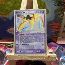 Pokemon Deoxys ex 98/107 EX Deoxys Holo Ultra Rare 110HP Psychic Card - Image 1