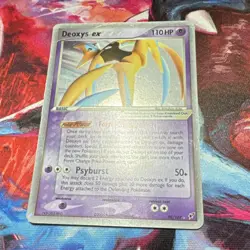 Pokemon Deoxys ex 98/107 EX Deoxys Holo Ultra Rare 110HP Psychic Card - Image 4