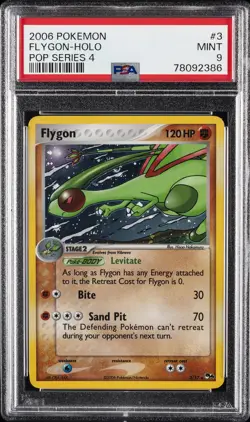 2006 POKEMON POP SER 4 #3 FLYGON-HOLO PSA 9 - Image 1
