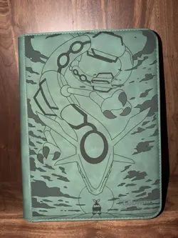 Pokemon Tcg Laser Engraved Rayquaza Binder - Image 1