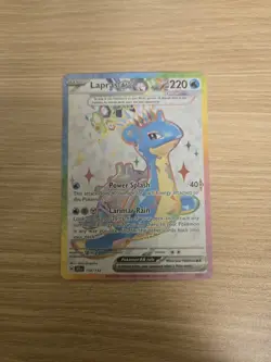 Lapras Ex 158/142 - Super Rare - Stellar Crown - Full Art Pokemon TCG NM - Image 1