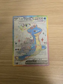 Lapras Ex 158/142 - Super Rare - Stellar Crown - Full Art Pokemon TCG NM - Image 2