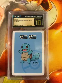 Squirtle Old Maid Playing 2019 Japanese CGC Graded Pristine 10 Pokemon TCG - Image 1