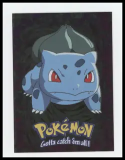 Bulbasaur Foil #E1 – 1999 Topps Pokemon Movie Evolution | Vintage Holo - Image 1