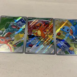 Pokemon TCG First Partner Illustration Collection Series 1 Kanto Starter Set - Image 1