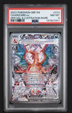 Pokemon Charizard ex 223/197 SV03 Obsidian Flames Special Illustration Rare PSA… - Image 1