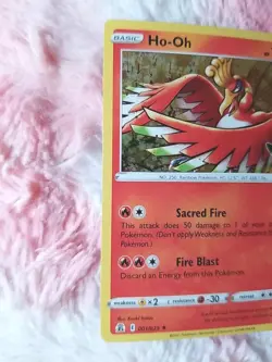 2X Pokemon Ho-Oh #001/025 2021 Celebrations Holo Rare - Image 3