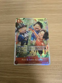 Ace & Sabo & Luffy OP13-007 SR | NM | Carrying on His Will | One Piece TCG | EN - Image 1