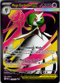 Mega Gardevoir EX 159/132 - Mega Evolutions (MEG) Pokemon Card (MINT) - Image 1