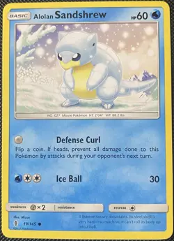 Alolan Sandshrew 19/145 Sm-Guardians Rising Regular - Pokemon Card - Image 1