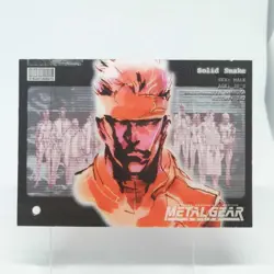 019 Solid Snake Metal Gear Solid Trading card Plastic Back serial KONAMI - Image 1