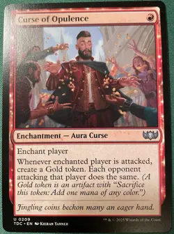 2025 MTG Curse of Opulence U Commander: Tarkir: Dragonstorm 209 NM Magic - Image 1