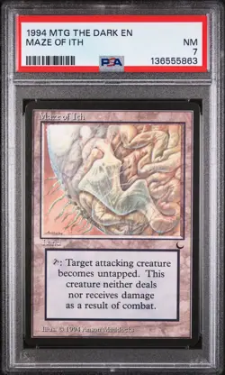 MAZE OF ITH The Dark PSA 7 MTG [Nostalgium] - Image 1