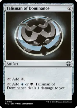 NM Talisman of Dominance, MGT, Modern Horizons 3, Magic the Gathering, 310 - Image 1