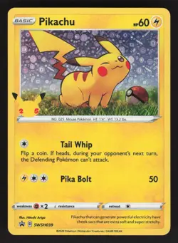 Pikachu SWSH039 Pokemon TCG General Mills Promo NM - Image 1