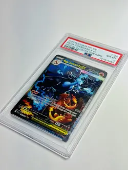2025 POKEMON PFL SPECIAL ILLUSTRATION RARE #125 MEGA CHARIZARD X EX PSA 8 - Image 1
