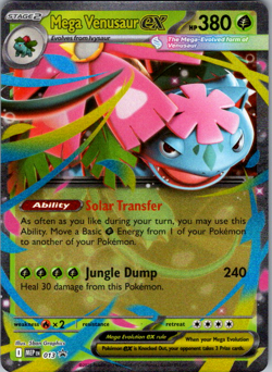 2025 POKEMON MEP EN-ME BLACK STAR PROMO 013 MEGA VENUSAUR EX MEGA VENUSAUR NM/M - Image 1