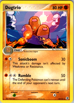 Dugtrio 22/112 EX FireRed LeafGreen Rare MP Pokemon - Image 1