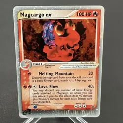Pokemon TCG EX Dragon Magcargo EX Holo Rare Card 95/97 LP/! - Image 1