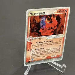 Pokemon TCG EX Dragon Magcargo EX Holo Rare Card 95/97 LP/! - Image 2