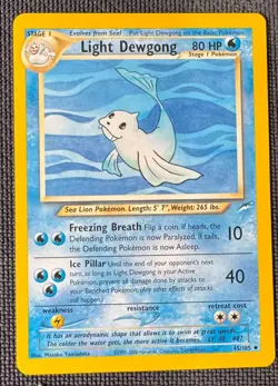 LIGHT DEWGONG 45/105 UC NEO DESTINY POKEMON NM - Image 1