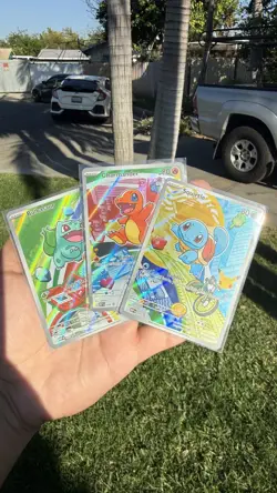 Pokemon TCG First Partner Illustration Series 1 Charmander Squirtle Bulbasaur - Image 1