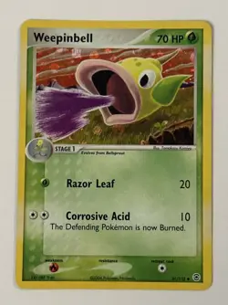 Pokemon Weepinbell FireRed & LeafGreen 51/112 - 2004 Reverse Holo Uncommon 🔥🔥 - Image 1