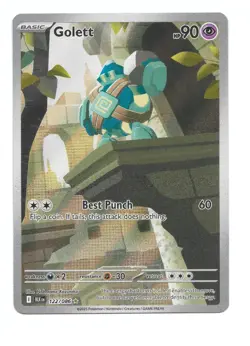Golett 122/086 Sv: Black Bolt Holo Pokemon TCG - NM - Image 1