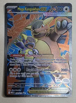 Mega Kangaskhan ex 164/132 Full Art Ultra Rare Pokemon TCG Mega Evolution NM - Image 1