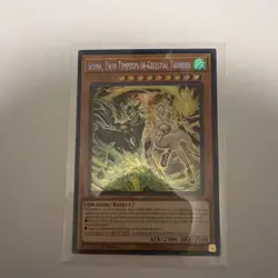 Konami Yugioh Shiina Twin Tempests of Celestial Thunder Dragon/Effect 1st Ed - Image 1