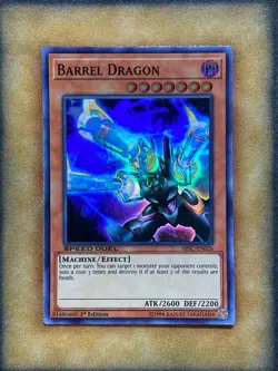 Yugioh Barrel Dragon SBSC-EN026 Speed Duel Super Rare 1st Ed NM - Image 1