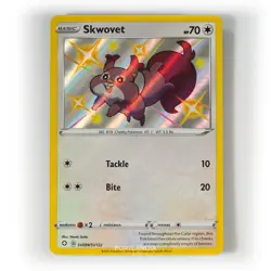 Pokemon - Skwovet - SV099/SV122 - SWSH Shining Fates - Shiny Vault Card - Image 1