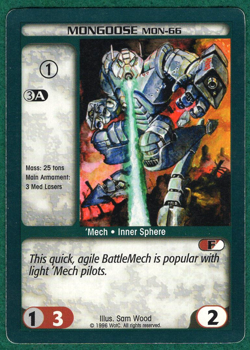 Mongoose MON-66 - Base Set First Edition #48/300 - BattleTech CCG Card - Image 1