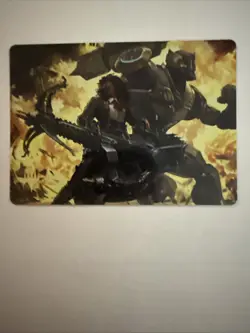 Magic MTG Machinist's Arsenal Art Card (Gold-Stamped Planeswalker Symbol) - Image 1