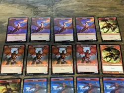 MTG Magic The Gathering Dragon Token Lot 20 Cards Wizard Of The Cost Authentic - Image 2