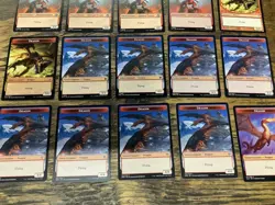 MTG Magic The Gathering Dragon Token Lot 20 Cards Wizard Of The Cost Authentic - Image 3