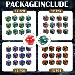 MTG Dice Counters 50 Piece Magic Gathering Token Sparkle Dice Set - Image 2
